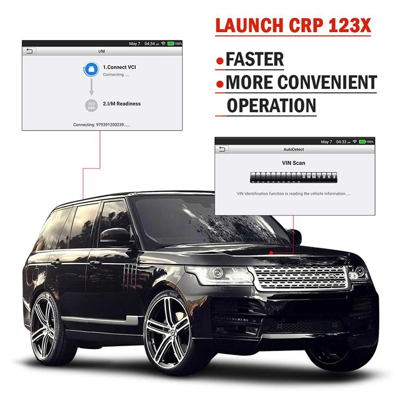Launch CRP123XV2 OBD2 Scanner Professional Auto Diagnostic Code Reader Tool