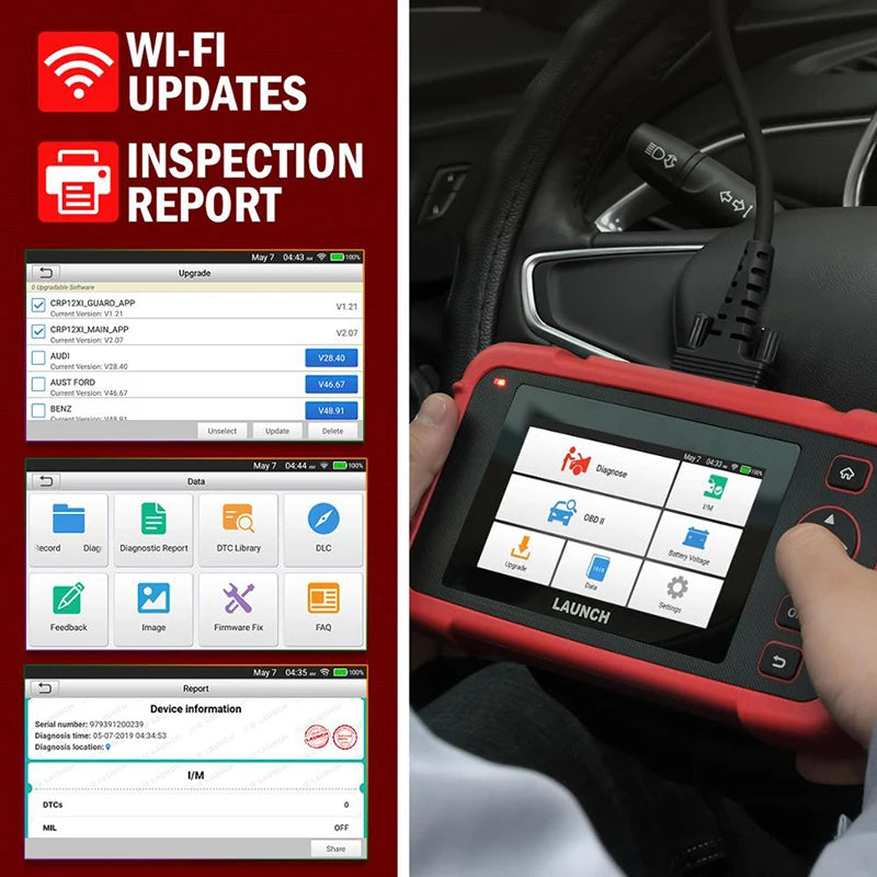 Launch CRP123XV2 OBD2 Scanner Professional Auto Diagnostic Code Reader Tool