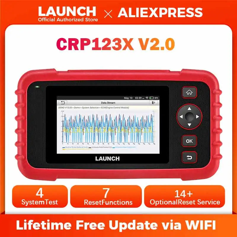 Launch CRP123XV2 OBD2 Scanner Professional Auto Diagnostic Code Reader Tool