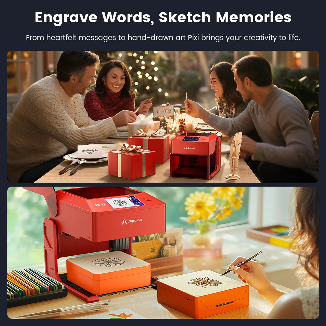 AlgoLaser PIXI Portable Laser Engraver With Advanced Touch Screen