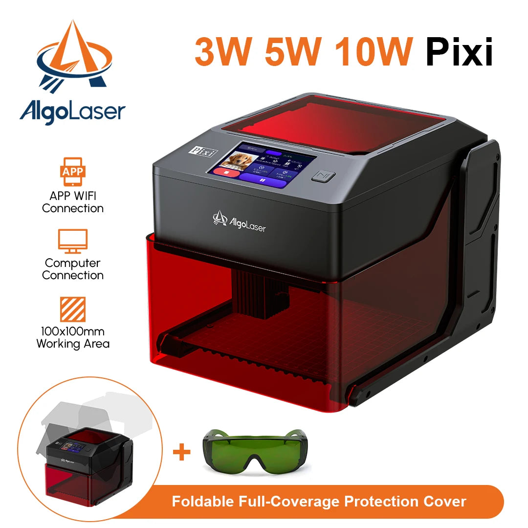 AlgoLaser PIXI Portable Laser Engraver With Advanced Touch Screen