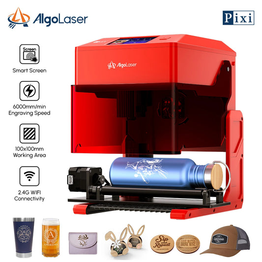 AlgoLaser PIXI Portable Laser Engraver With Advanced Touch Screen